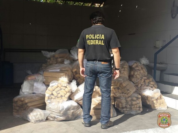 Maconha e Cocaína foram apreendidas durante operação na Região do Cariri (Foto: Polícia Federal do Ceará)