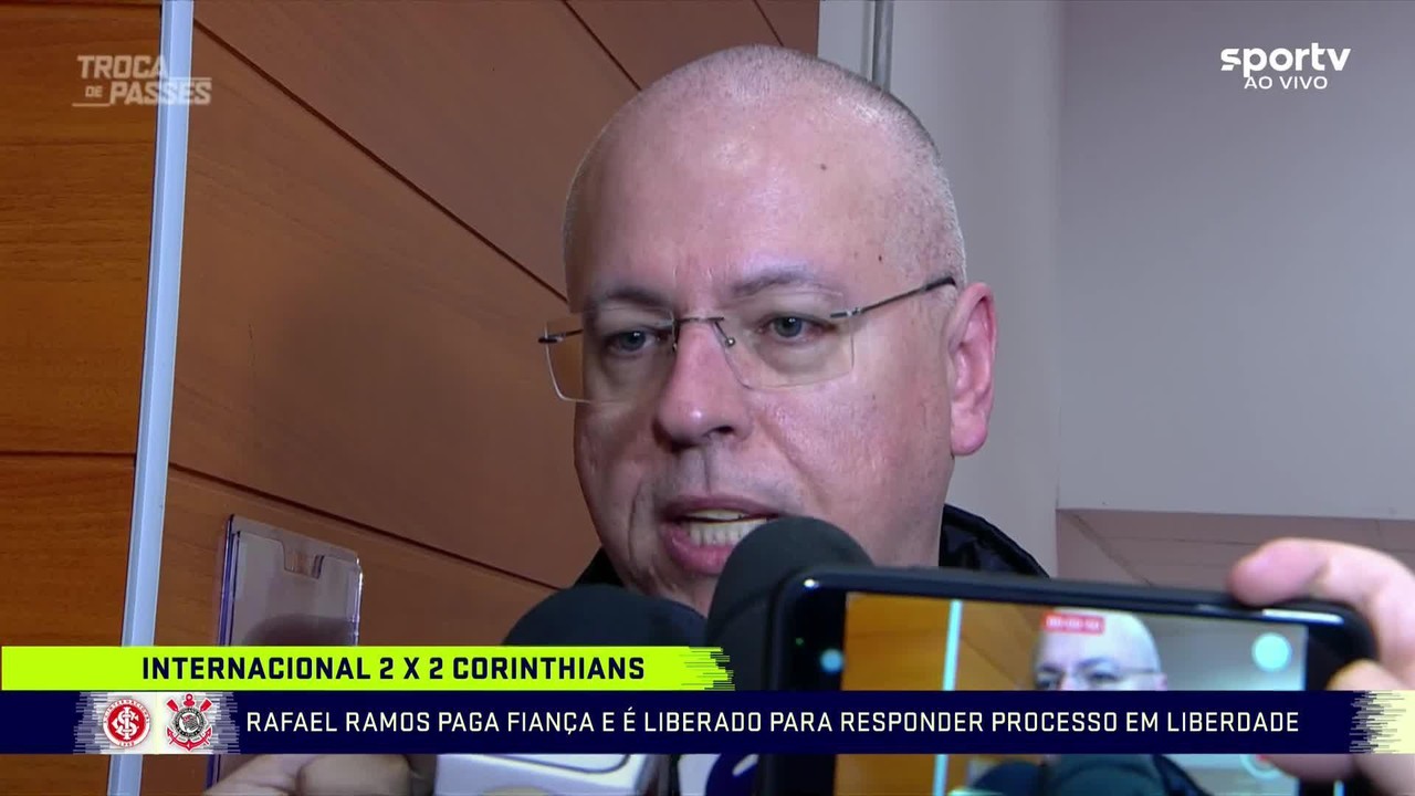 Delegado do jogo Internacional x Corinthians explica passos da investigação sobre suposto ato de racismo do português Rafael Ramos
