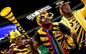 torcedor da Africa do Sul Copa da África (Foto: Reuters)