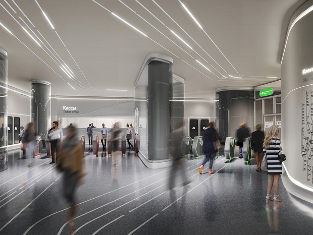 Zaha Hadid Architects vence concurso para projetar estação de metrô em Moscou (Foto: Divulgação)