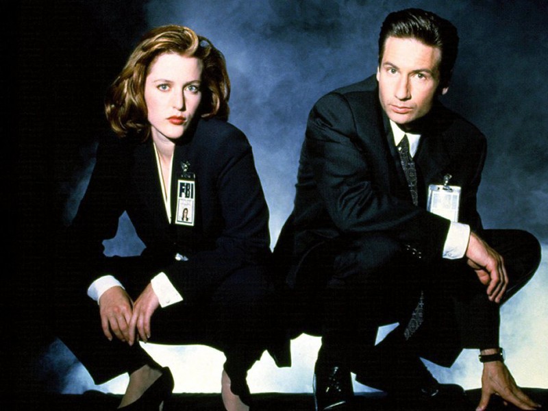 Gillian Anderson e David Duchonvy  como Scully e Mulder (Foto: Divulgação)