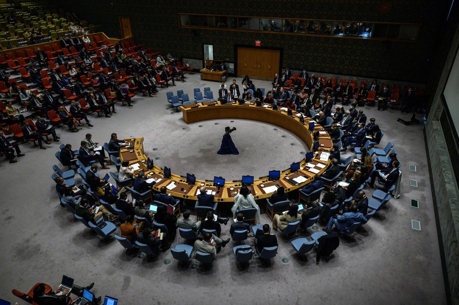 Visão geral da reunião do Conselho de Segurança das Nações Unidas, em Nova York