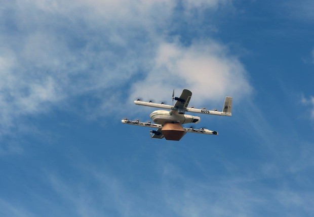 Drones de entrega do projeto Wing (Foto: Reprodução/Facebook/X, the moonshot factory)