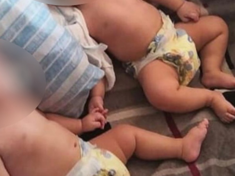 Mãe é presa após deixar bebês gêmeos sozinhos em casa de Cidade Ocidental, Goiás — Foto: Reprodução/TV Anhanguera