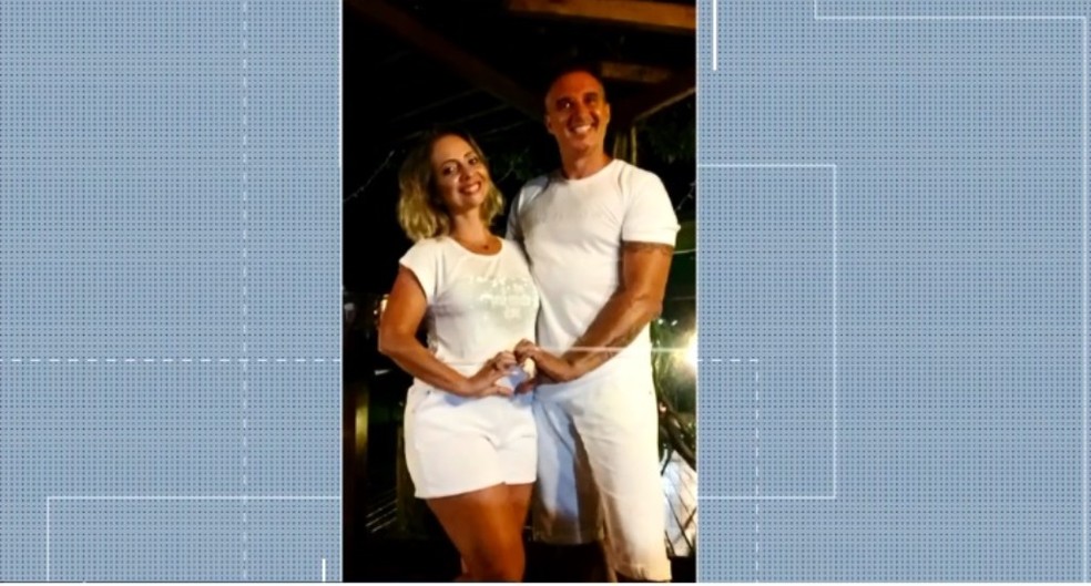 Casal descobriu gravidez em um Natal  — Foto: Reprodução/NSC TV