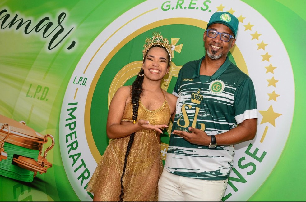 Maria Mariá e Mestre Lolo, da Imperatriz Leopoldinense — Foto: Divulgação/ Imperatriz Leopoldinense