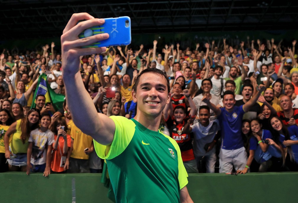 Hugo Calderano durante a Rio 2016 (Foto: Agência Getty Images)