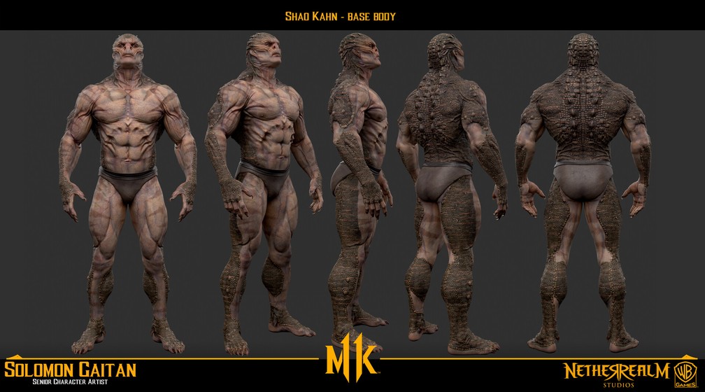 Mortal Kombat: Shao Kahn é exposto sem máscara e quase nu — Foto: Reprodução