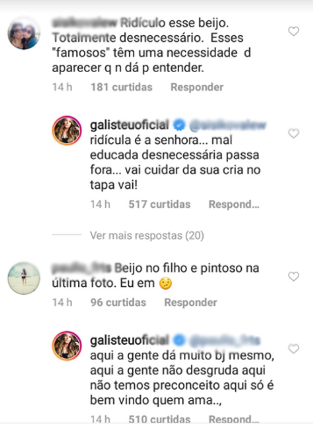 Adriane Galisteu responde comentários dos seguidores (Foto: Reprodução/Instagram)