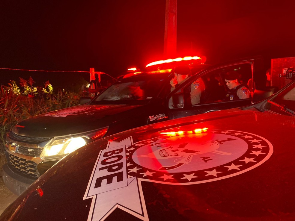 Forças de Segurança de Alagoas simulam assaltos a bancos em Arapiraca e Palmeira dos Índios — Foto: Ascom/SSP-AL