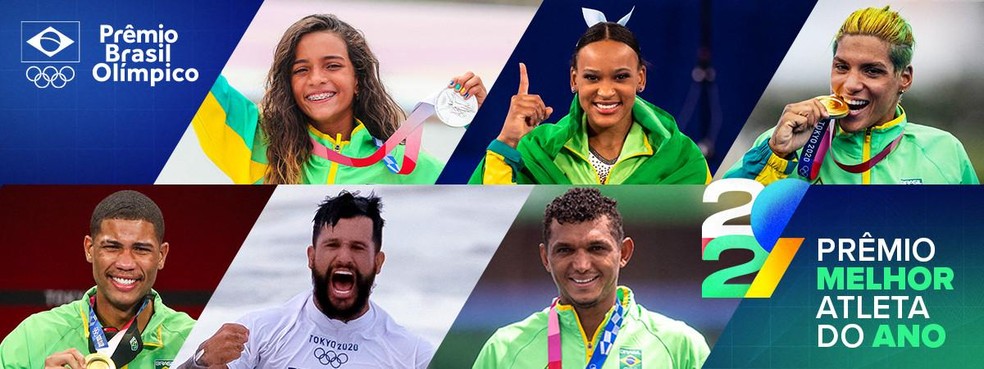 Candidatos ao prêmio melhor atleta do ano do Prêmio Brasil Olímpico — Foto: COB