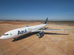 jato A330 da Azul  (Foto: Divulgação/ Azul Linhas Aéreas)