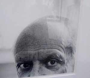Retrato de Pablo Picasso que pode ser visto na exposição do Instituto Tomie Ohtake, em SP (Foto: Época NEGÓCIOS)