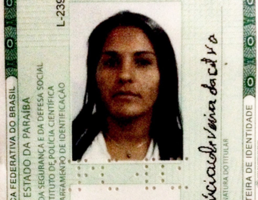 Juberlúcia Oliveira da Silva, de 30 anos, foi morta a facadas em Condado, PB; suspeito é o ex-companheiro — Foto: Polícia Civil/Divulgação