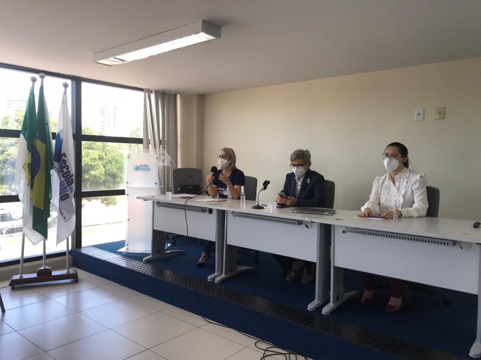 Anúncio da retomada das cirurgias foi feito pela Secretaria de Estado da Saúde Pública do RN — Foto: Ayrton Freire/Inter TV Cabugi