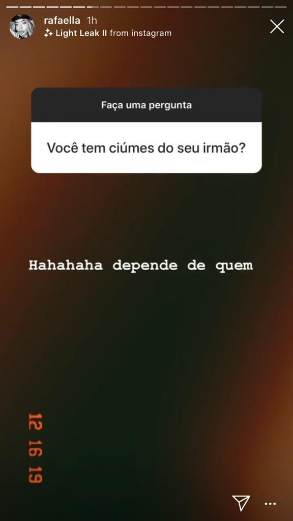 Rafaella responde perguntas de Fãs (Foto: Reprodução / Instagram)