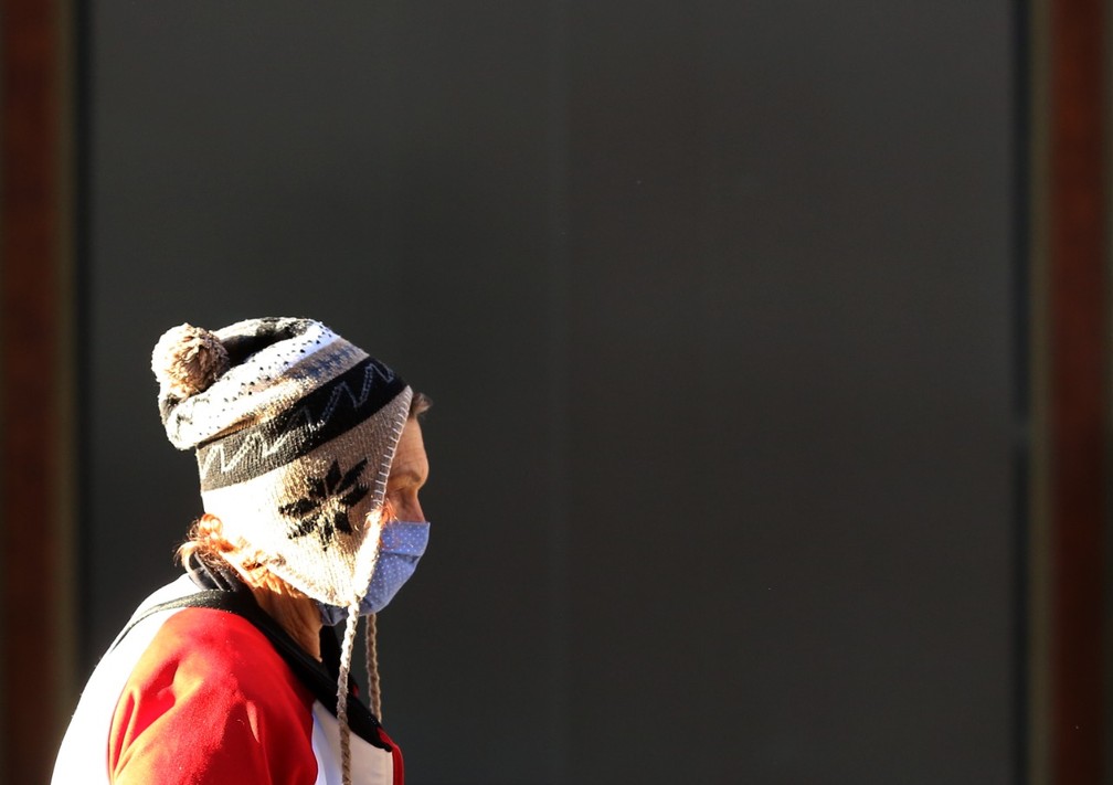 Curitiba teve mínima de 3°C nesta terça-feira (17) — Foto: Giuliano Gomes/PR Press