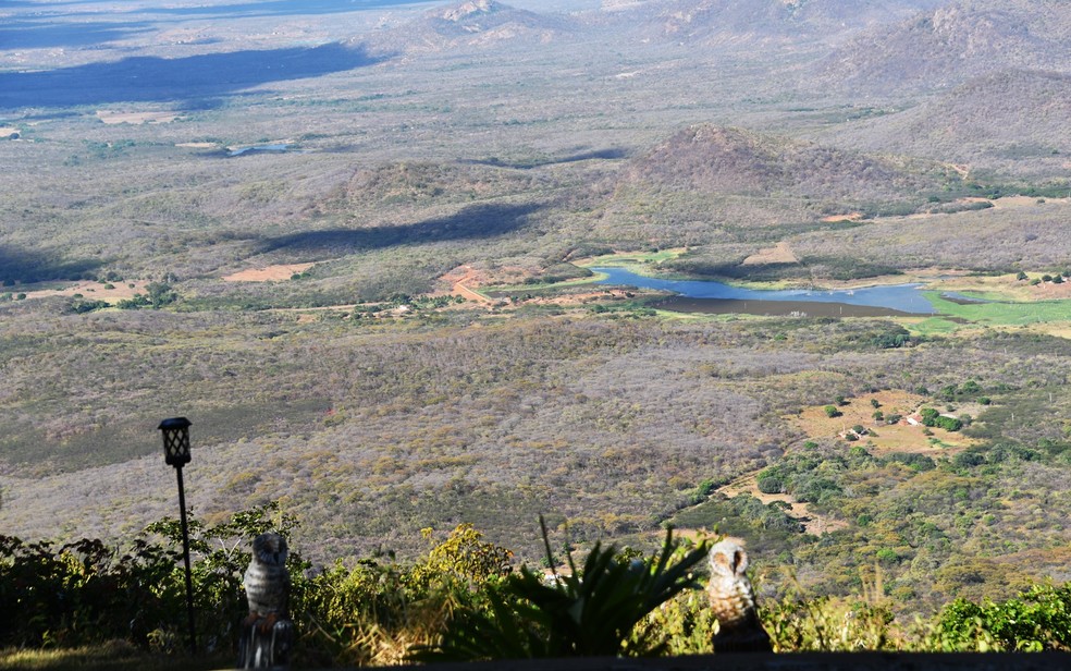 Serra de Martins (foto) e de Tenente Laurentino Cruz terÃ£o clima frio no fim de semana â Foto: Anderson Barbosa e Fred Carvalho/G1