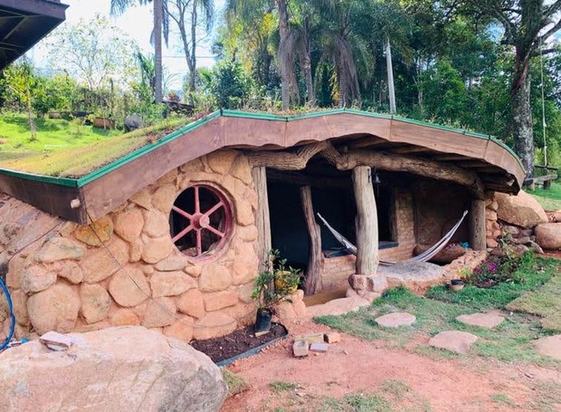 Casa Hobbit no Brasil (Foto: Arquivo pessoal)