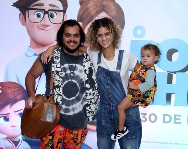 Francisco, filho de Preta Gil, com a família (Foto: Thyago Andrade- Brazilnews)