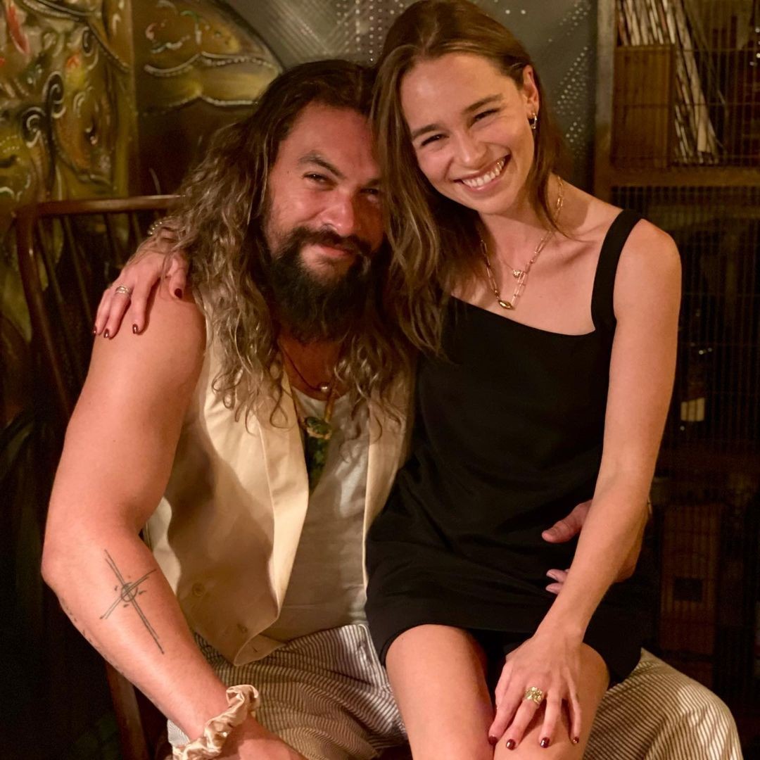 Jason Momoa e Emilia Clarke se reencontram e internet vai à loucura (Foto: Reprodução/Instagram)