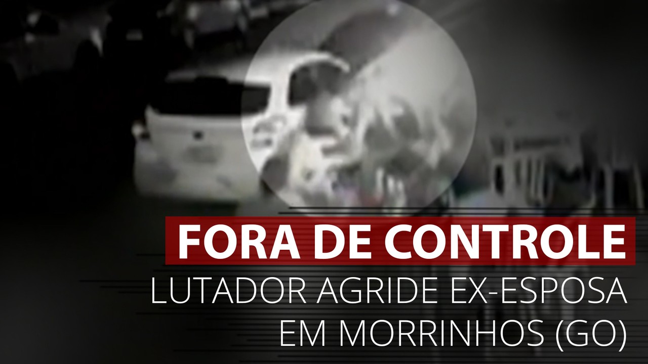 VÍDEO: Imagens mostram momento em que lutador agride ex em Morrinhos, GO
