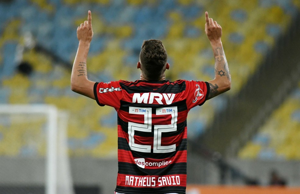 Matheus Savio foi um dos destaques do Flamengo contra o Botafogo (Foto: Alexandre Dur&atilde;o/GloboEsporte.com)
