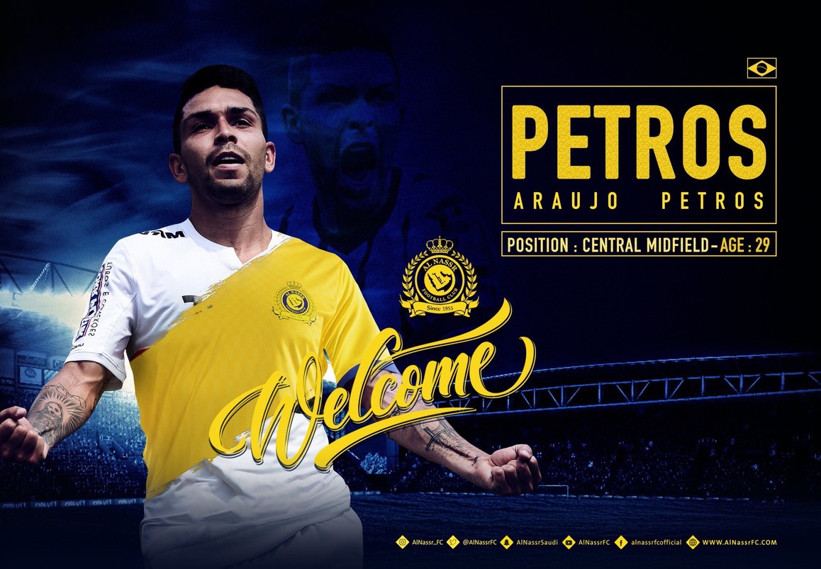 Time da Arábia Saudita anuncia a contratação de Petros