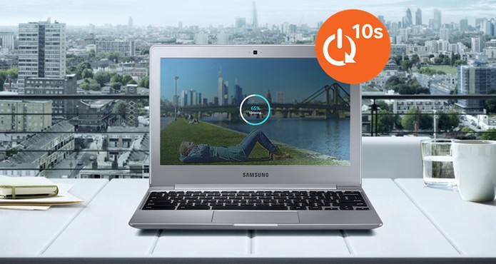 Samsung Chromebook 2 promete inicialização rápida do sistema (Foto: Divulgação/Samsung)