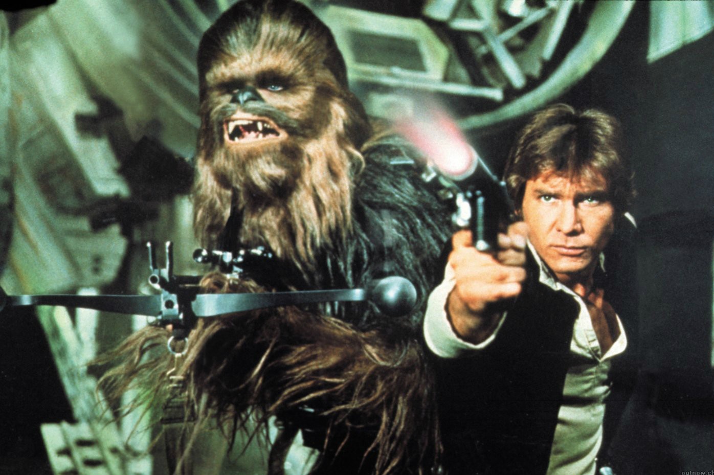 Chewie ao lado de Han em 'Uma Nova Esperança' (1977) (Foto: Divulgação)