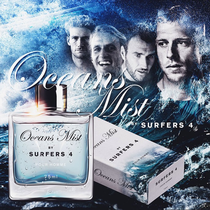 Perfume Oceans Mist surfe, Mick Fanning (Foto: Reprodução/Instagram)