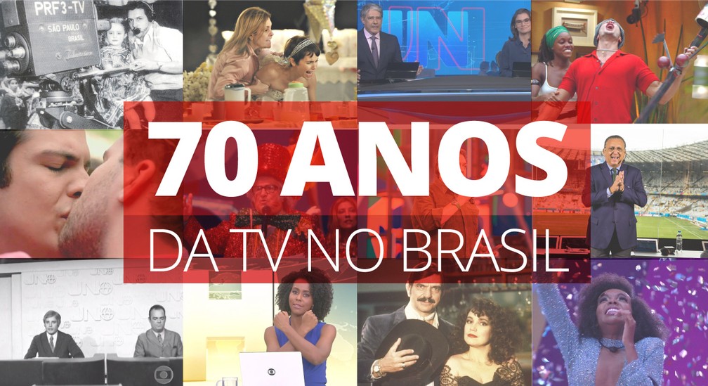 TV completa 70 anos no Brasil — Foto: Arte/G1