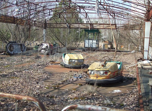 A cidade ucraniana de Pripyat foi abandonada às pressas durante o maior acidente nuclear da história (Foto: Wikipedia / Justin Stahlman / CreativeCommons)