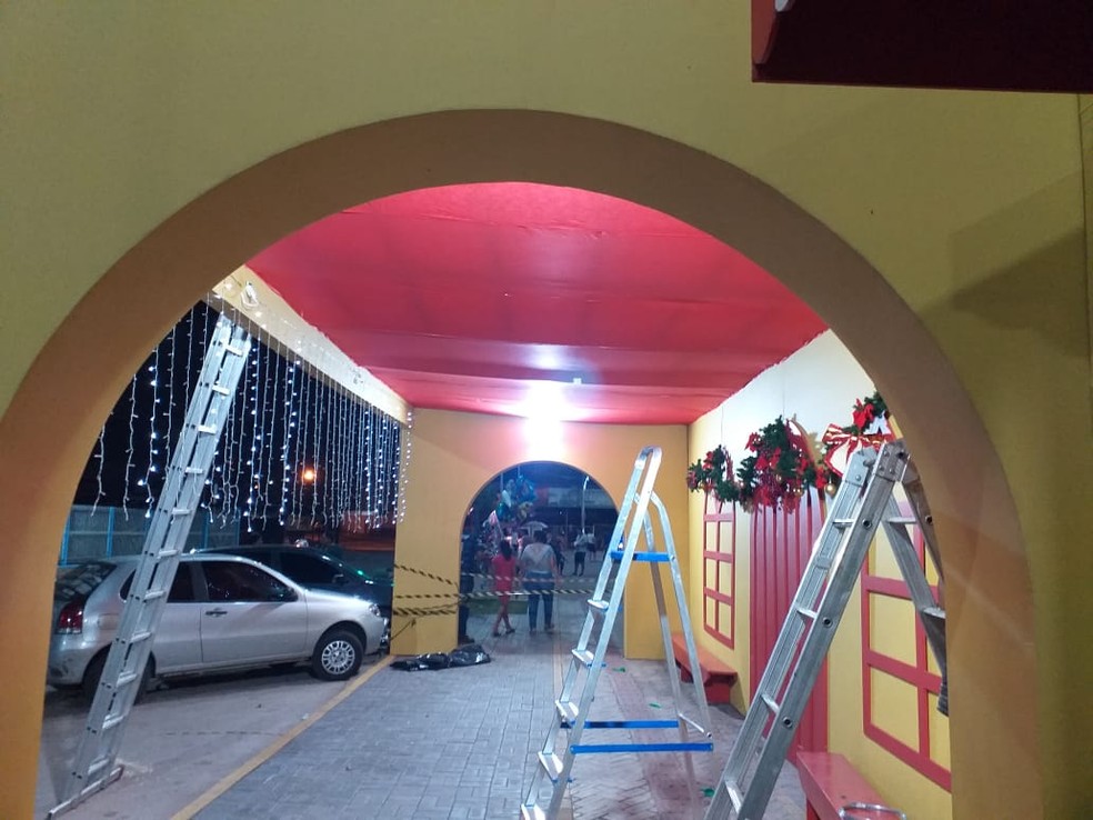 Reparos foram realizados na terça-feira (17) — Foto: Prefeitura de Várzea Grande/Divulgação