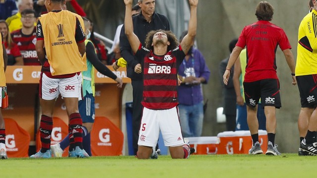 Comemoração de Arão - Flamengo x Universidad Católica