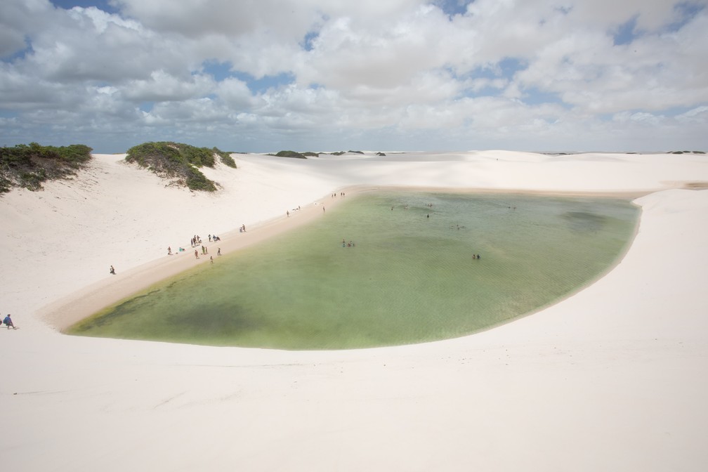 Lençóis Maranhenses a partir de Barreirinhas: lagoas de água clara ideais para banho — Foto: Celso Tavares/G1