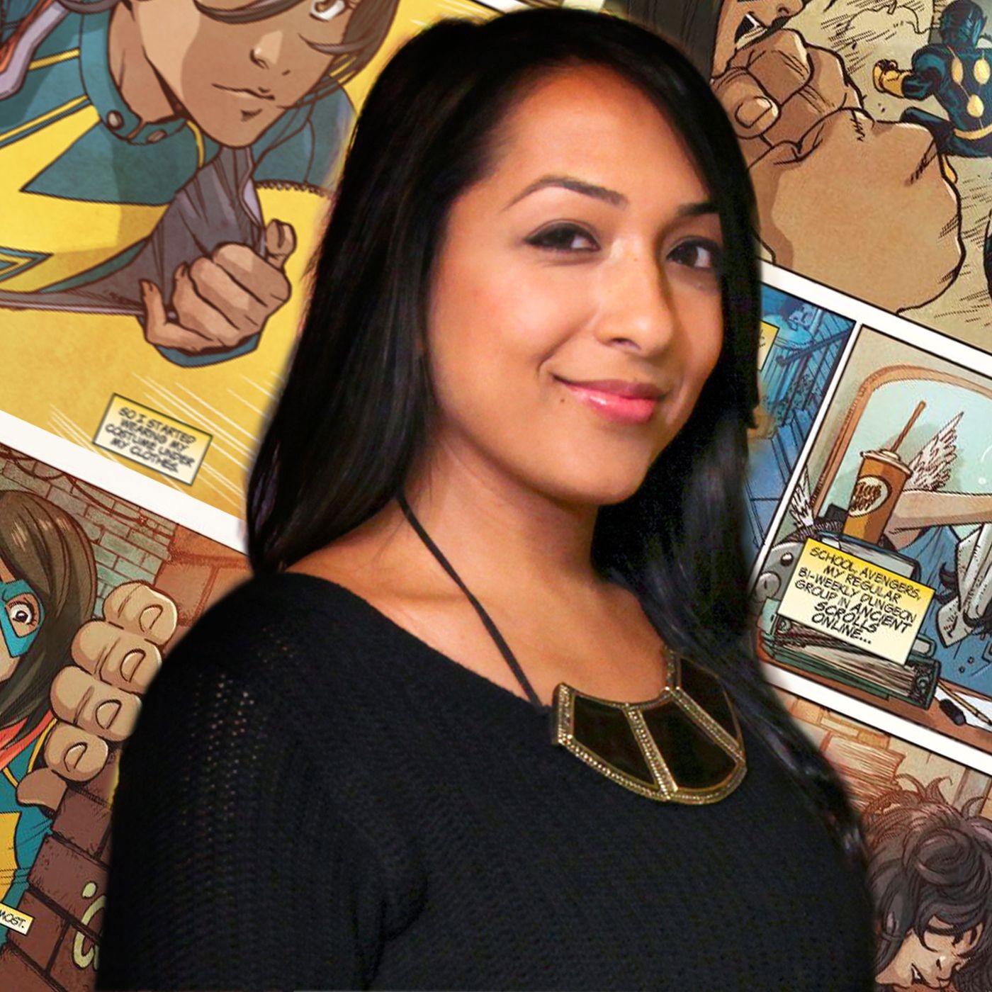 Sana Amanat, quadrinista que trabalha desenvolvendo personagens na Marvel Comics (Foto: Divulgação/Disney)