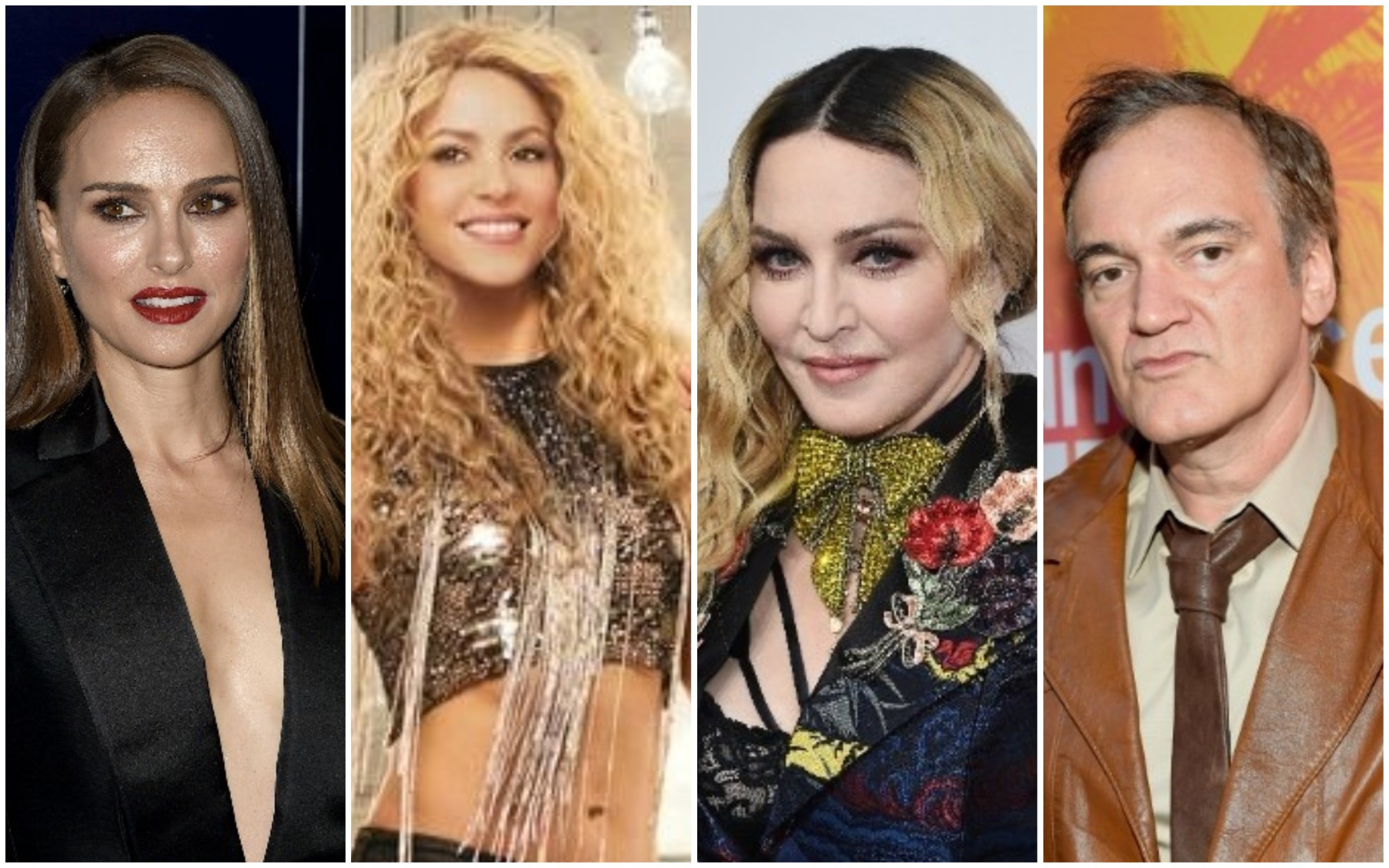 Natalie Portman, Shakira, Madonna, Quentin Tarantino (Foto: Getty Images)