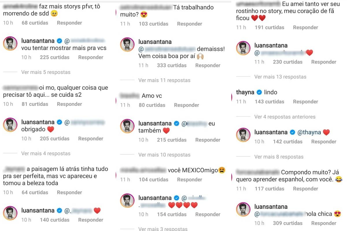 Luan Santana responde a seguidores (Foto: Reprodução/Instagram)