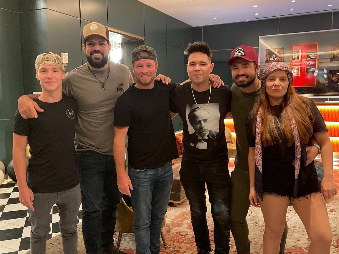 Brian, dos Backstreet Boys, posta foto com Maiara e Fernando Zor (Foto: Reprodução/Instagram)