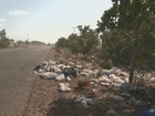 Moradores do Bom Intento, em RR, reclamam de lixo em beira de estrada