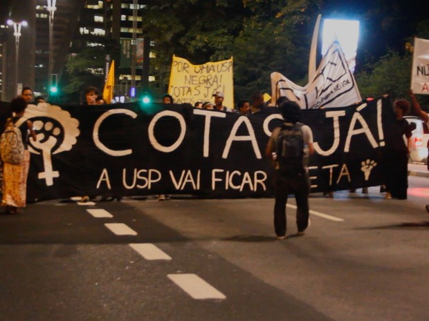 Curta-metragem acompanhou manifestação em favor de cotas raciais (Foto: Divulgação)