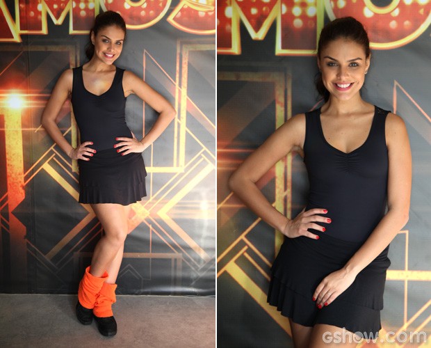 Paloma Bernardi vai se dedicar para manter o corpo em forma durante 'Dança 2014' (Foto: Camila Camacho/TV Globo)