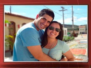 Paulo Henrique e Geise Santana iriam se casar em setembro (Foto: Reprodução/TV Bahia)