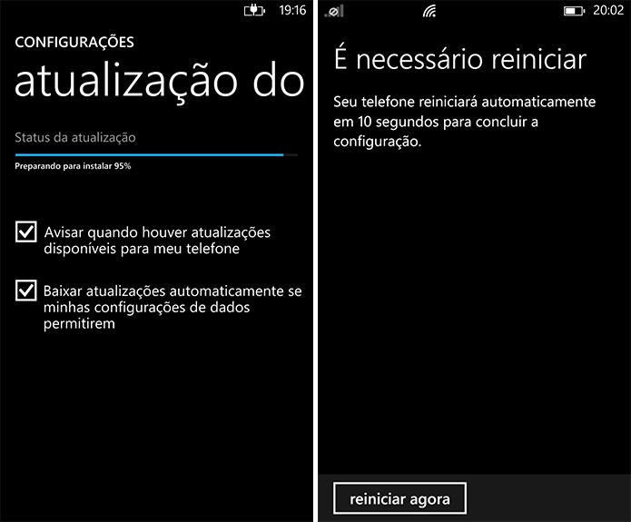 Lumia Denim será instalado conforme usuário fornecer as confirmações necessárias (Foto: Divulgação/Windows Phone Store)