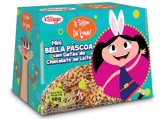 Mini Bella Páscoa Show da Luna (90g) I Mini bolo com gotas de chocolate I Da Village, R$4,90 (Foto: Divulgação)