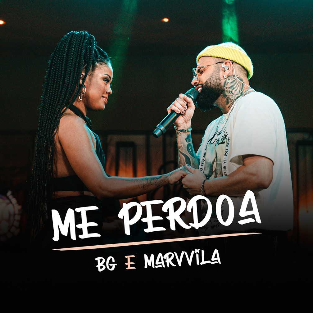 Capa do single 'Me perdoa', de BG e Marvvila — Foto: Divulgação