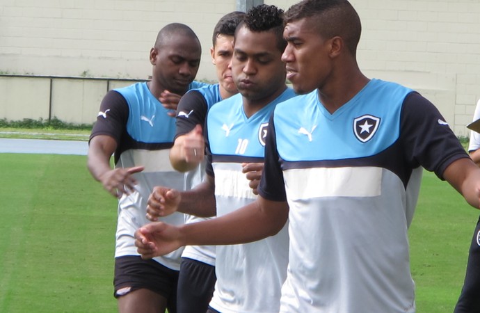 Jobson, treino do Botafogo (Foto: Gustavo Rotstein) Jobson, treino do Botafogo (Foto: Gustavo Rotstein)