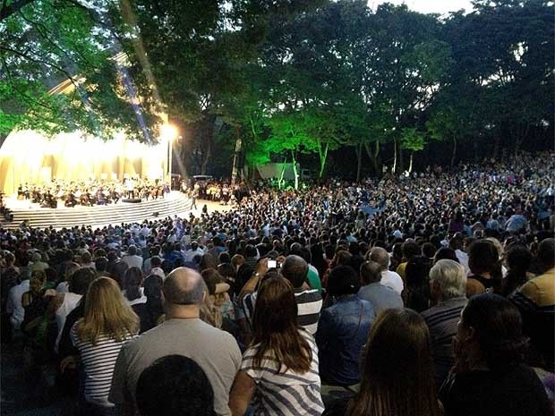 Orquestra Sinfônica Municipal de Campinas reinaugura a Concha Acústica em Campinas (Foto: Anaísa Catucci/G1 Campinas)