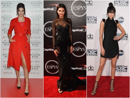 Kendall Jenner - A irmã de Kim Kardashian se consagrou este ano como uma das maiores modelos do mundo ao aparecer na lista das tops mais bem pagas. Seu estilo sexy e chique é formado por fendas, decotes e transparências